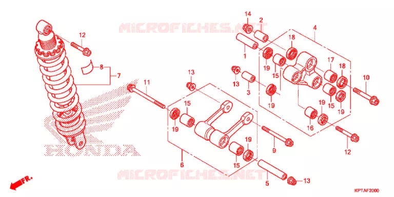 ACHTER KUSSEN(2) Honda MOTO 150 CRF 2014  CRF150FE