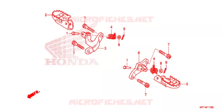 OPSTAP/KICKARM/ WISSEL PEDAAL Honda MOTO 150 CRF 2014  CRF150FE