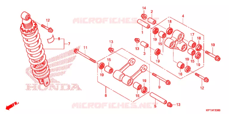 ACHTER KUSSEN(2) Honda MOTO 150 CRF 2003  CRF150F3