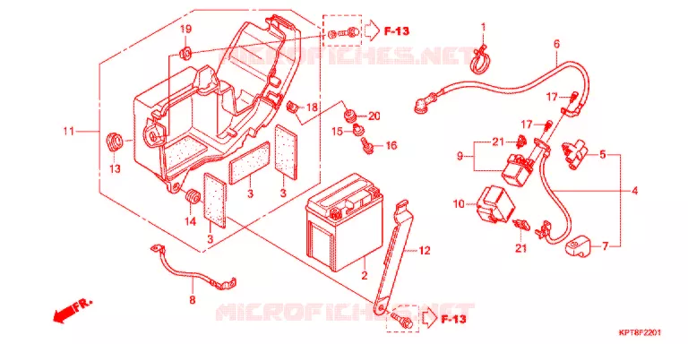 ACCU (CRF150FF) Honda MOTO 150 CRF 2016  CRF150FF
