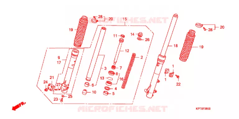 VOOR VORK Honda MOTO 150 CRF 2018  CRF150FF