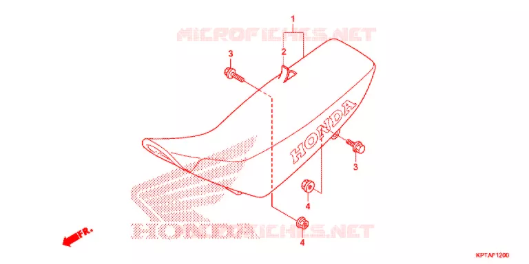 ENKELE ZITTING(2) Honda MOTO 150 CRF 2016  CRF150FG