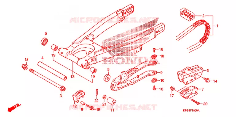 ZWAAI-ARM/KETTINGKAST Honda MOTO 230 CRF 2005  CRF230F5