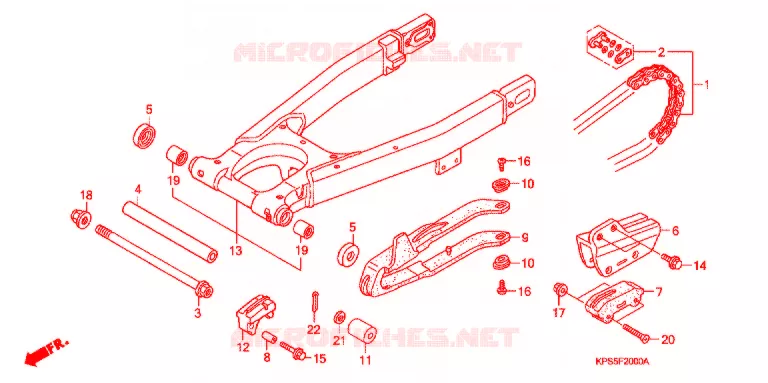 ZWAAI-ARM/KETTINGKAST Honda MOTO 230 CRF 2008  CRF230F8
