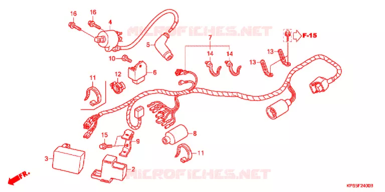 BEDRADINGSBUNDEL/ACCU Honda MOTO 230 CRF 2010  CRF230F9