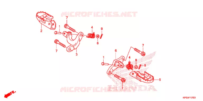 OPSTAP/KICKARM/ WISSEL PEDAAL Honda MOTO 230 CRF 2012  CRF230FC
