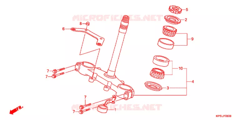 STURING STANG/BOVENSTE BRUG Honda MOTO 230 CRF 2013  CRF230FD