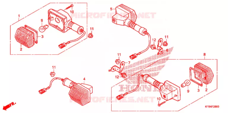 KNIPPERLICHT(2) Honda MOTO 230 CRF 2008  CRF230L8