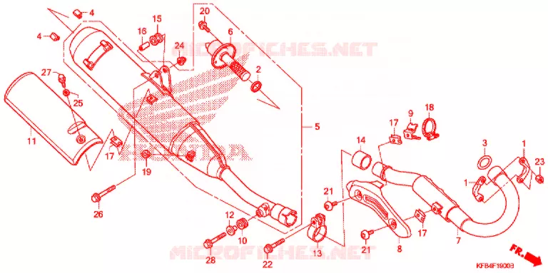 UITLAATDEMPER(2) Honda MOTO 230 CRF 2008  CRF230L8