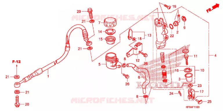 REMPOMP ACHTER Honda MOTO 230 CRF 2009  CRF230L9