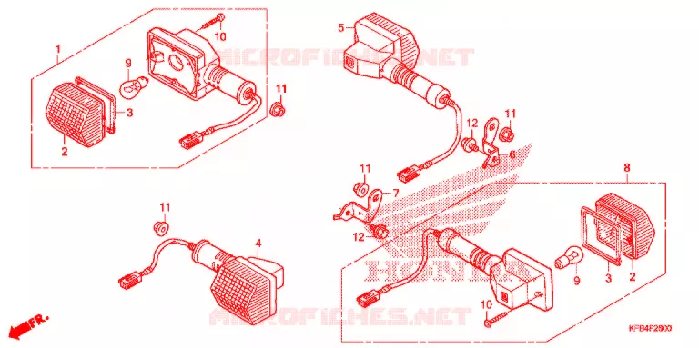 KNIPPERLICHT(2) Honda MOTO 230 CRF 2009  CRF230M9