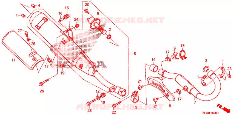 UITLAATDEMPER(2) Honda MOTO 230 CRF 2009  CRF230M9