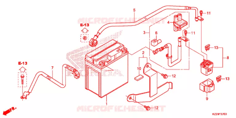 GEREEDSCHAP/ACCUVAK Honda MOTO 250 CRF 2013  CRF250LD