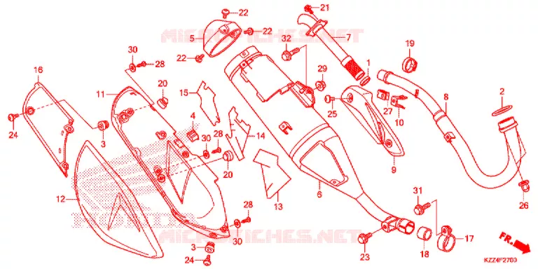 UITLAATDEMPER(2) Honda MOTO 250 CRF 2013  CRF250LD