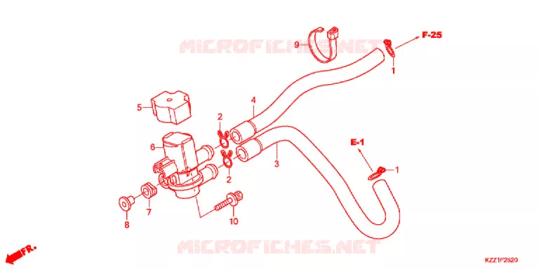LUCHTINJECTIE SOLENOIDEKLEP Honda MOTO 250 CRF 2013  CRF250LD