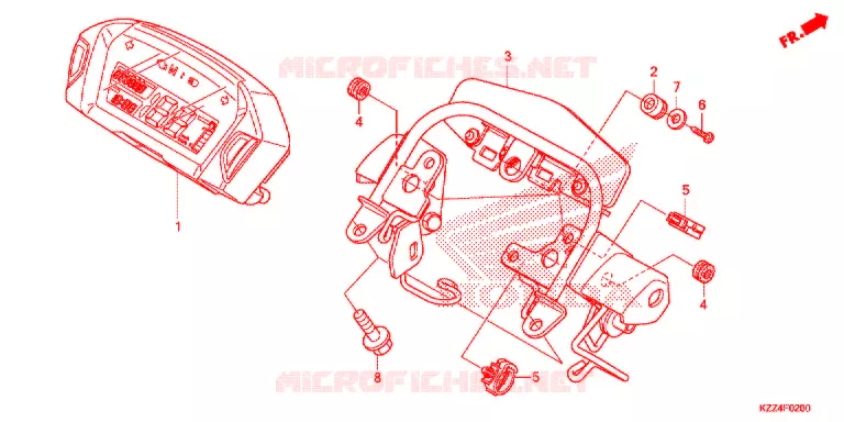 COMBINATIEMETER Honda MOTO 250 CRF 2014  CRF250LE
