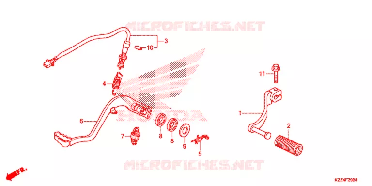 OPSTAP/KICKARM/ WISSEL PEDAAL Honda MOTO 250 CRF 2014  CRF250LE