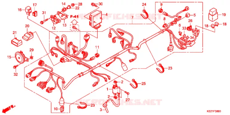 BEDRADINGSBUNDEL/ACCU Honda MOTO 250 CRF 2015  CRF250LF