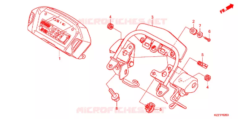 COMBINATIEMETER Honda MOTO 250 CRF 2015  CRF250LF