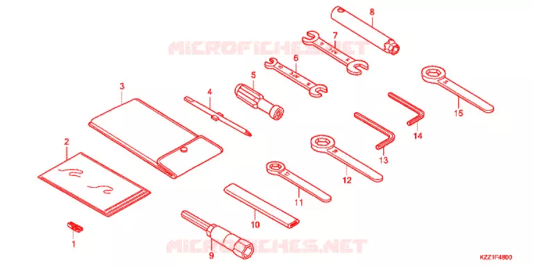 GEREEDSCHAP/ACCUVAK Honda MOTO 250 CRF 2015  CRF250LF