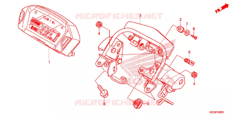 COMBINATIEMETER Honda MOTO 250 CRF 2016  CRF250LG