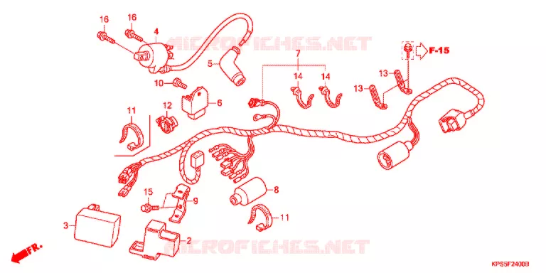 BEDRADINGSBUNDEL/ACCU Honda MOTO 230 CRF 2011  CRF230FB