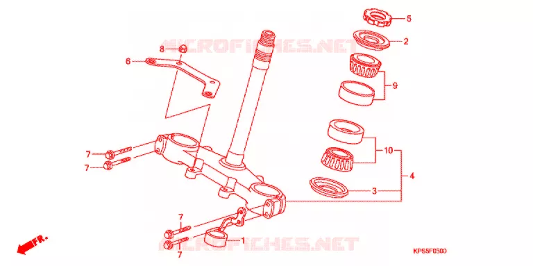 STURING STANG/BOVENSTE BRUG Honda MOTO 230 CRF 2011  CRF230FB