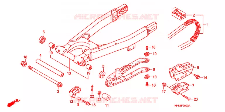ZWAAI-ARM/KETTINGKAST Honda MOTO 230 CRF 2014  CRF230FB