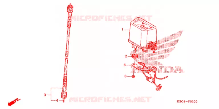 COMBINATIEMETER Honda MOTO 250 CRF 2004  CRF250X4