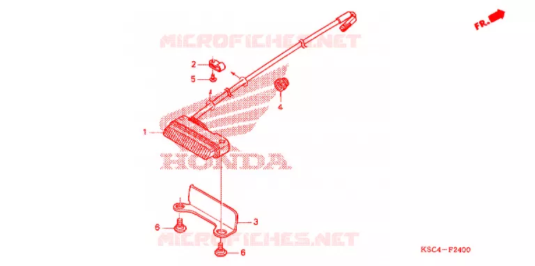 ACHTERLICHT(2) Honda MOTO 250 CRF 2005  CRF250X5