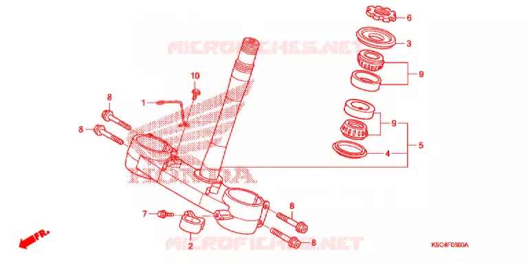 STURING STANG/BOVENSTE BRUG Honda MOTO 250 CRF 2006  CRF250X6