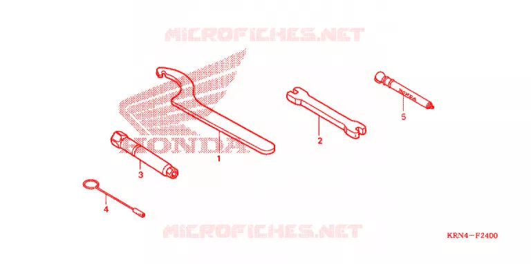 GEREEDSCHAP/ACCUVAK Honda MOTO 250 CRF 2008  CRF250X8