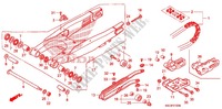 ZWAAI ARM/KETTINGKAST voor Honda CRF 250 X 2012