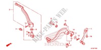 PEDAAL/KICKSTARTER ARM voor Honda CRF 250 X 2013