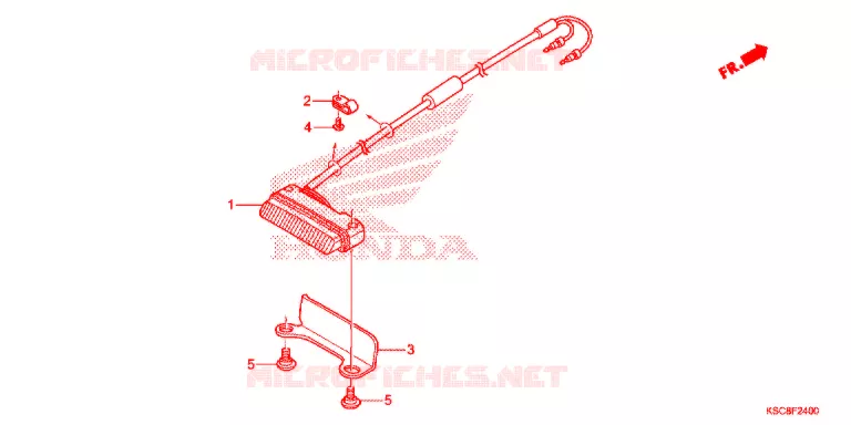 ACHTERLICHT(2) Honda MOTO 250 CRF 2015  CRF250XF