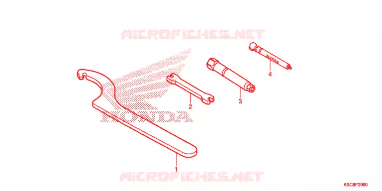 GEREEDSCHAP/ACCUVAK Honda MOTO 250 CRF 2015  CRF250XF