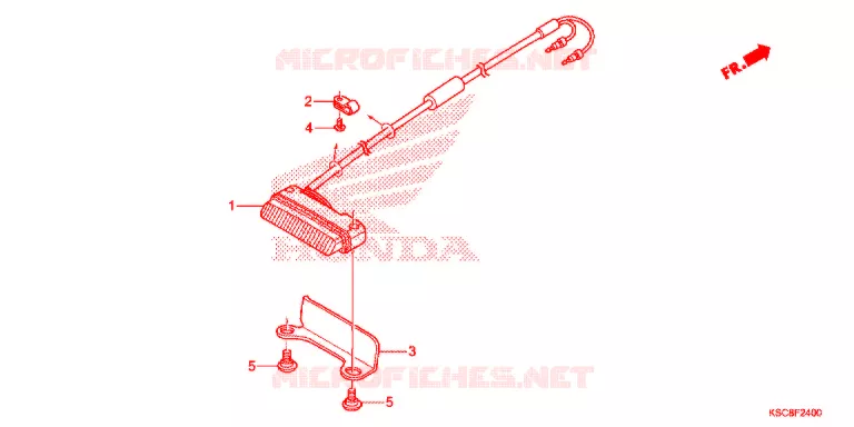 ACHTERLICHT(2) Honda MOTO 250 CRF 2016  CRF250XG