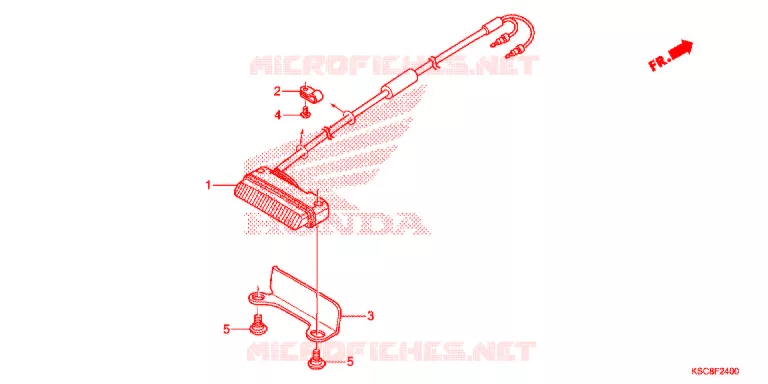 ACHTERLICHT(2) Honda MOTO 250 CRF 2017  CRF250XH