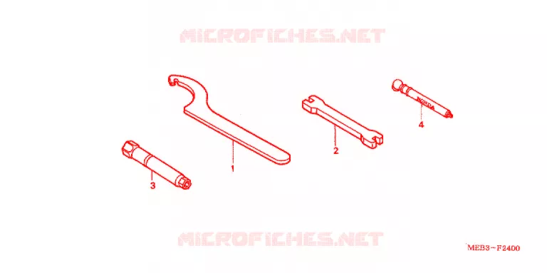 GEREEDSCHAP/ACCUVAK Honda MOTO 450 CRF 2006  CRF450R6