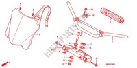 HENDEL PIJP/BOVENSTE BRUG/ STURING STANG (CRF450R'08) voor Honda CRF 450 R RED 2008