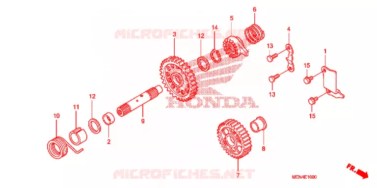 KICKSTARTER SPIL Honda MOTO 450 CRF 2010  CRF450RA