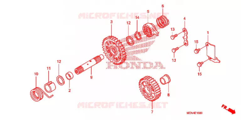 KICKSTARTER SPIL Honda MOTO 450 CRF 2011  CRF450RB