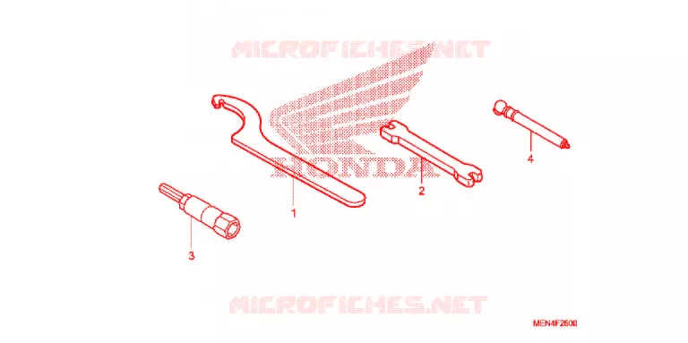 GEREEDSCHAP/ACCUVAK Honda MOTO 450 CRF 2011  CRF450RB