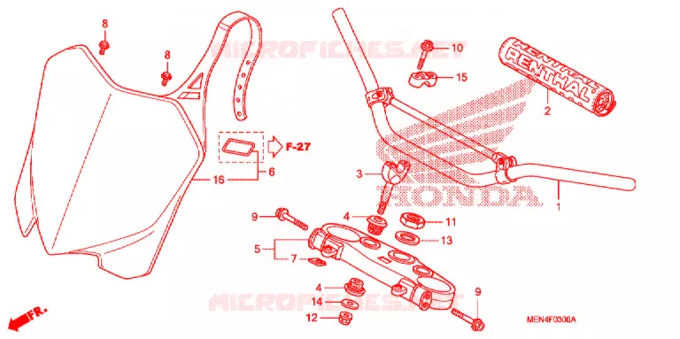 HENDEL PIJP/BOVENSTE BRUG (2) Honda MOTO 450 CRF 2012  CRF450RC