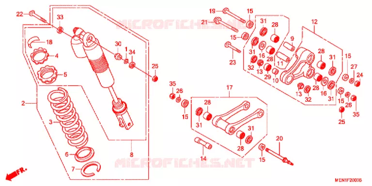 ACHTER KUSSEN(2) Honda MOTO 450 CRF 2012  CRF450RC