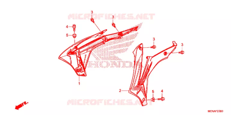 RADIATOR VERSTIJVING Honda MOTO 450 CRF 2013  CRF450RD