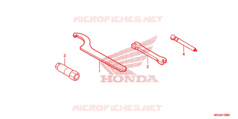 GEREEDSCHAP/ACCUVAK Honda MOTO 450 CRF 2013  CRF450RD