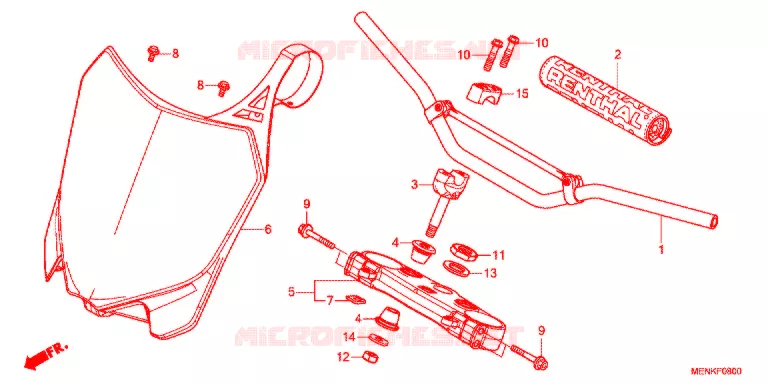 HENDEL PIJP/BOVENSTE BRUG (2) Honda MOTO 450 CRF 2013  CRF450RD