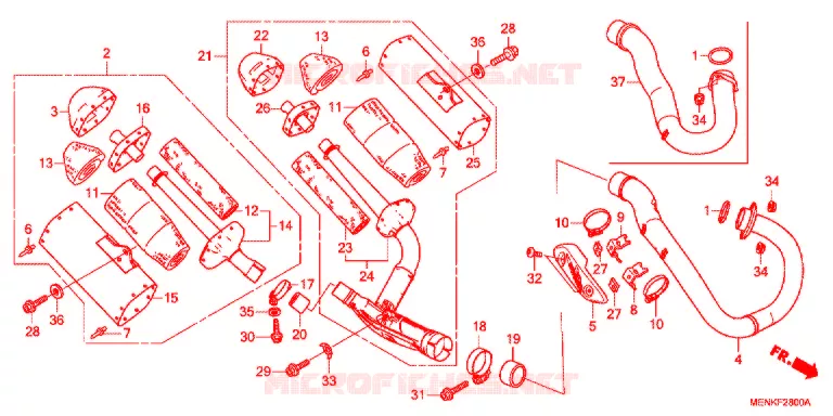 UITLAATDEMPER(2) Honda MOTO 450 CRF 2013  CRF450RD