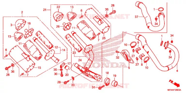 UITLAATDEMPER(2) Honda MOTO 450 CRF 2014  CRF450RE
